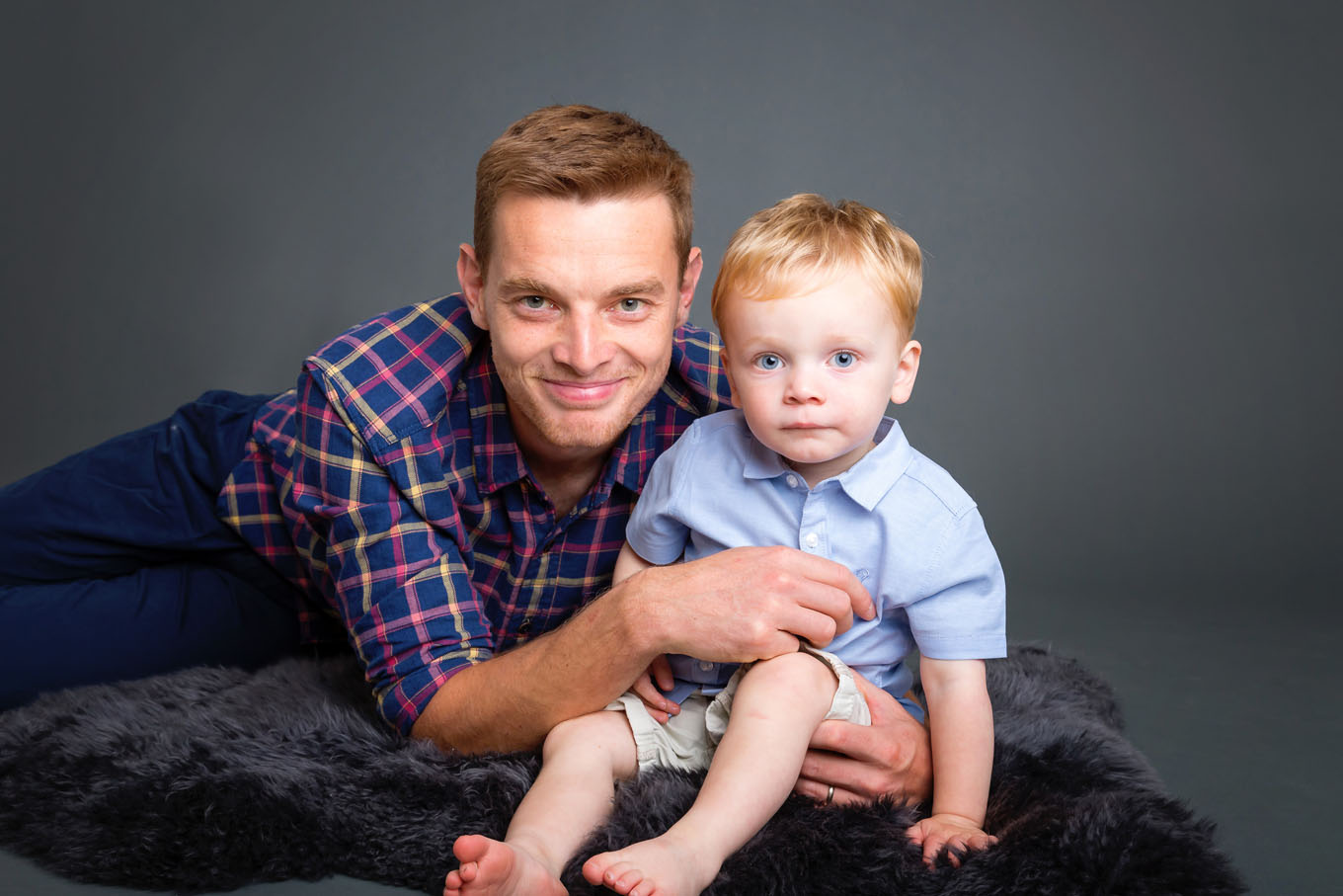 Family studio portrait